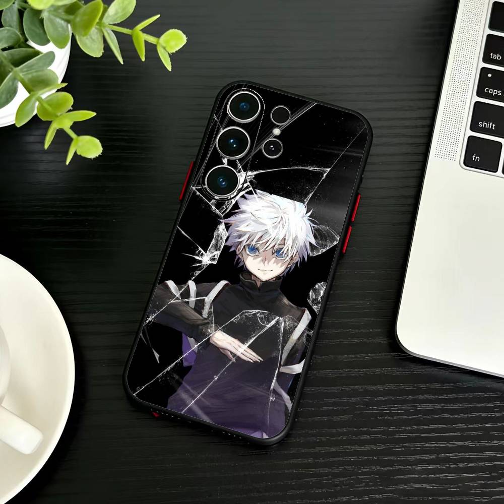 R-Killua Zoldyck H-Hunter X Hunter Phone Case For Samsung S26,S25,S24,S23,S22,S21,S20,S30,Ultra,Plus,Fe,Note,5G Black Cover