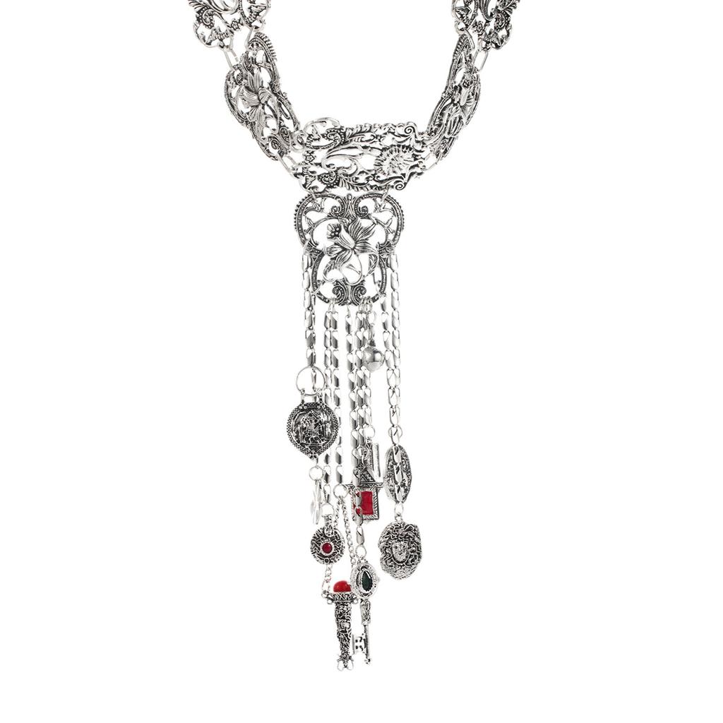 Metal Tassel Geometric Necklace for Women Simple Fashion Neck Jewelry Hot Sale Party Gift 2025 New Style