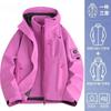 Men Women 3-in-1 Waterproof Windproof Hiking Jacket With Removable Insulated Liner Outdoor Raincoat Trekking Camping Cycling
