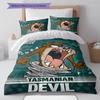 Tazmanian Devil Pattern Bedding,Quilt Set Quilt Cover Pillowcase Home Birthday Gift (1 * duvet cover + 2 * pillowcase, without core)