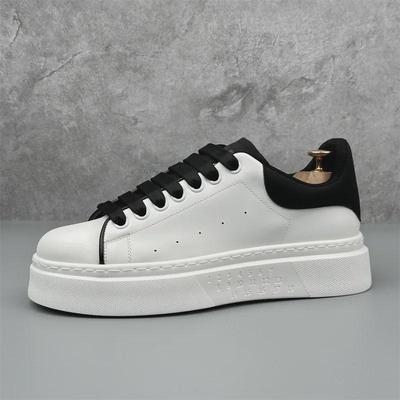 2024 Men's Summer Breathable Slip-On Sneakers - Classic, Fashionable, Thick-Soled, Height-Enhancing Campus White Shoes