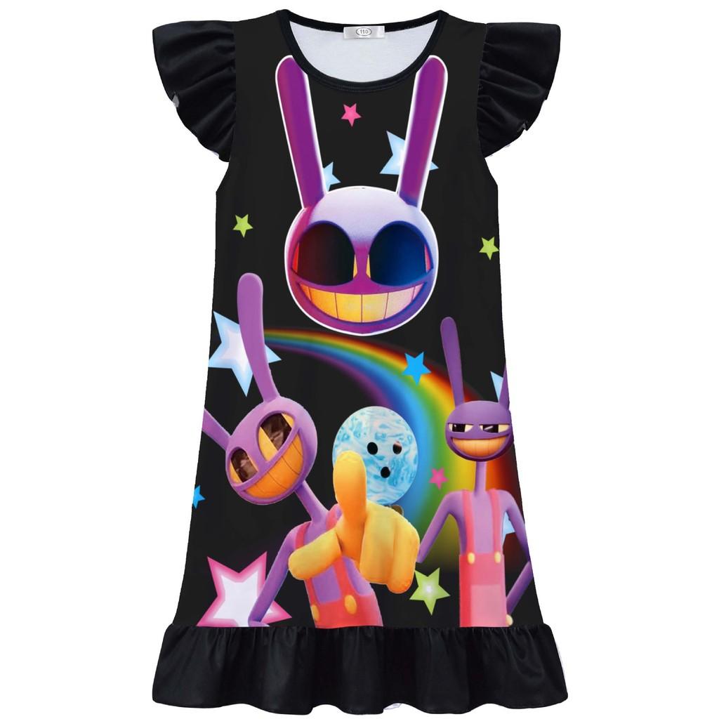 

82627 Kids Girls The Amazing Digital Circus Ruffle Dress 150cm чорний