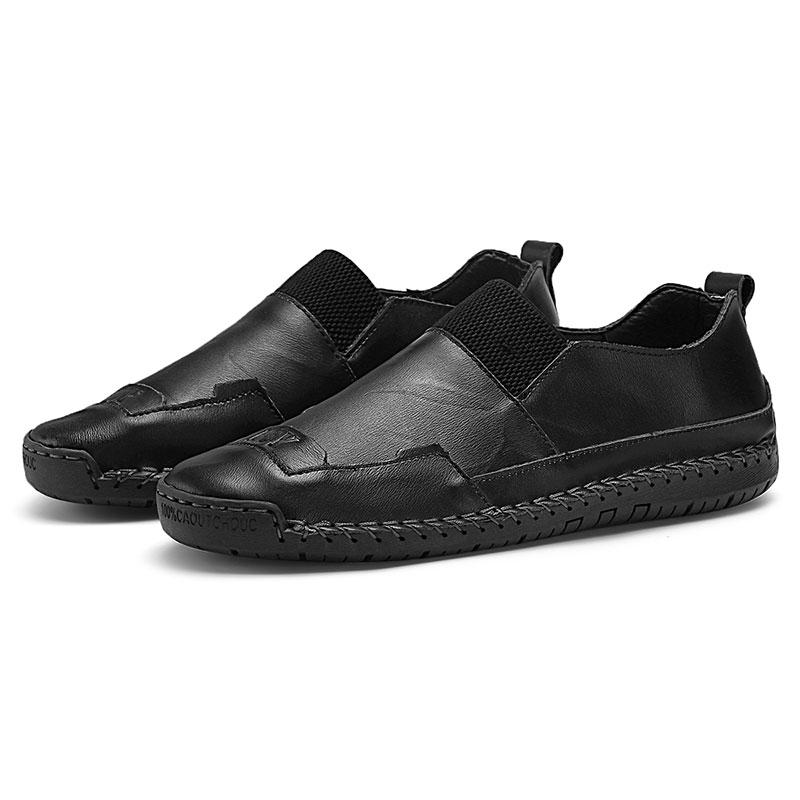 

Италия Натуральная кожа Ретро Плоские Повседневные Туфли Мужские Ручной работы Слипоны 38-47 Мокасины Мужские Нескользящие Для ходьбы Вождения 38 чёрный