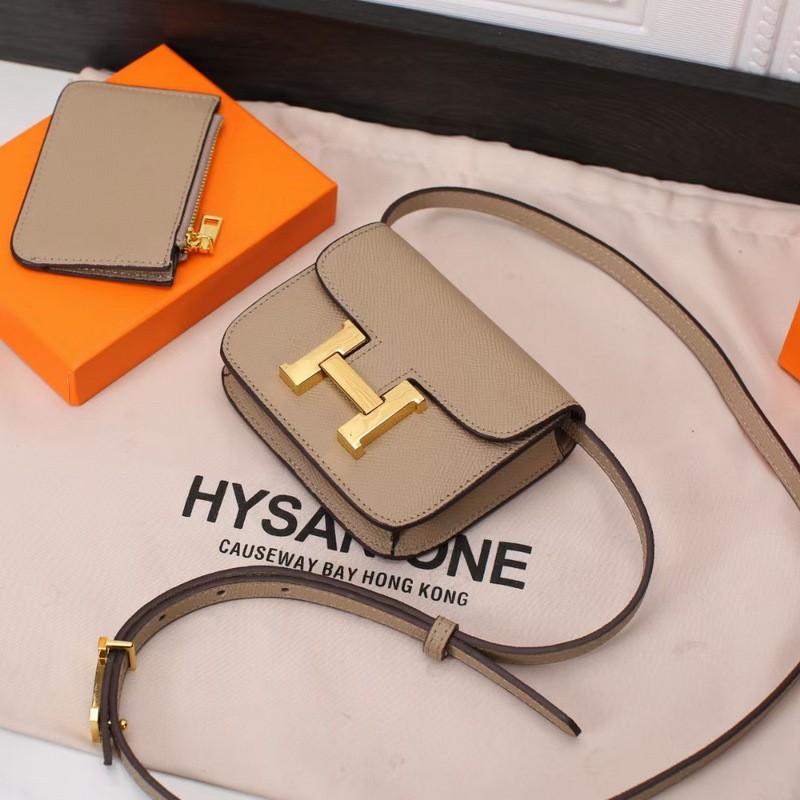 Mini Square Leather Crossbody Bag Women