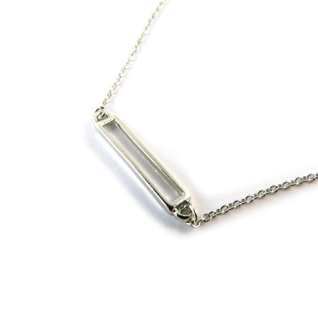 Les Trésors De Lily [N8131] - Silver 'Rectangle' Bracelet