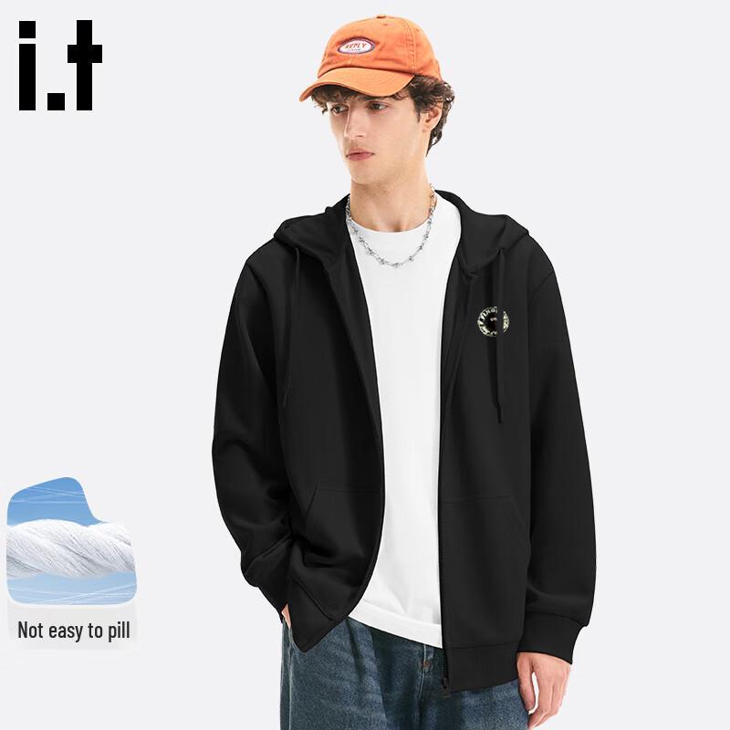 Fingercroxx Men's Retro Hooded Zip-Up Sweatshirt