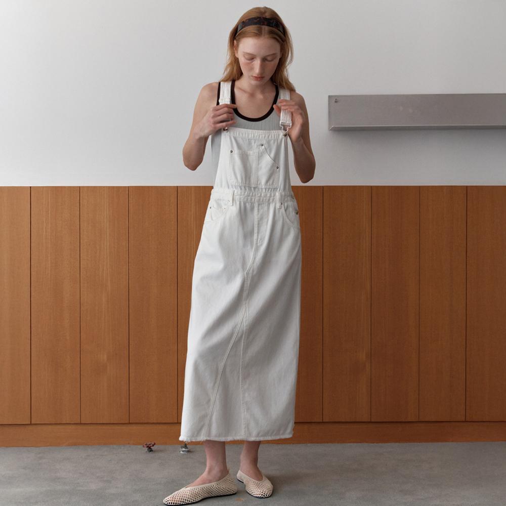 Elssibeui Suspender Cotton Dress_Ivory