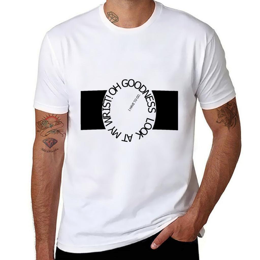 Dr Horribles SingAlong Blog Look At My Wrist I Have To Go TShirt Retro Graphic Print TShirt