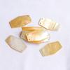 Black Mother of Pearl Yellow Butterfly Shell 19x33mm Four-Hole Slice for DIY Necklace and Clothing Accessories