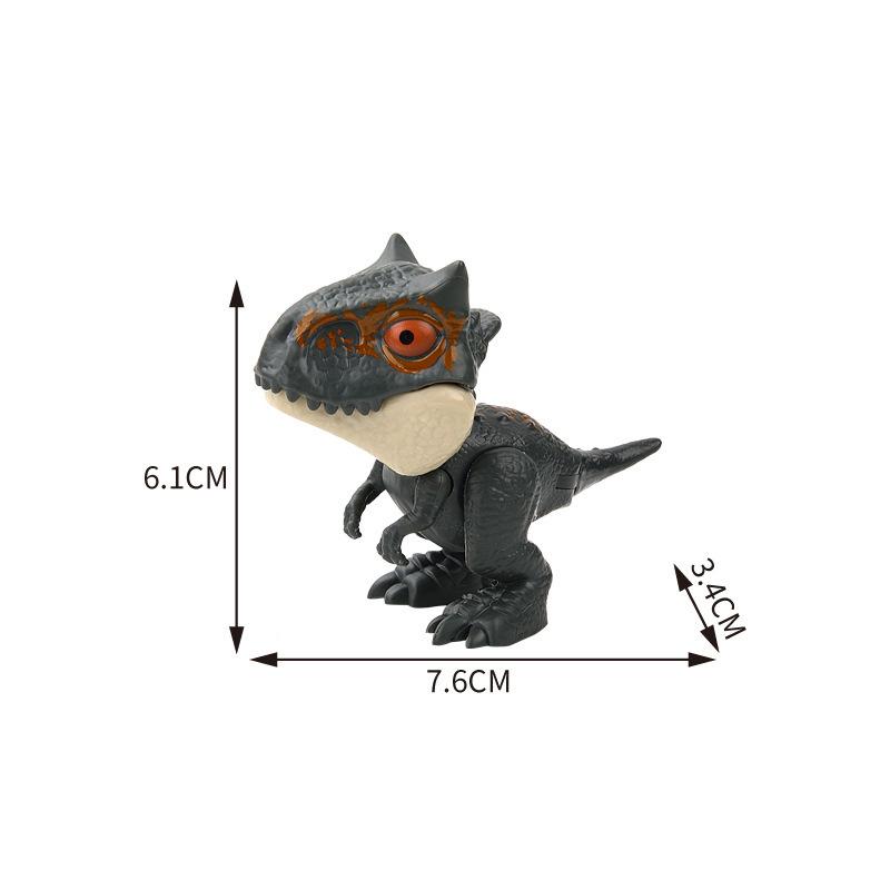 Jurassic Finger Dinosaurier Triceratops Tyrannosaurus Modell Spielzeug für Kinder Kreative Fingerbeißende Dinosaurier Interaktives Spielzeug Junge Geschenk