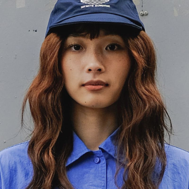 

KAPPY DESIGN RIPSTOP SUNSHINE CAP NAVY NAVY