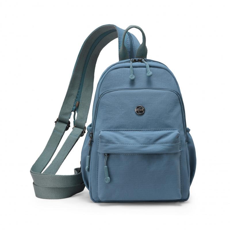 Schoolbag Korean Backpack Women's 1011 New Oxford Cloth Casual Versatile Lightweight Canvas Travel Small Backpack Crossbody Bag
