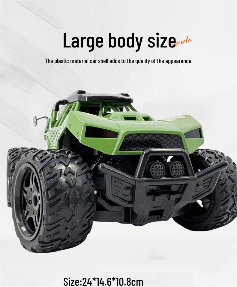 1:16 Children's Camouflage Remote Control Climbing Car with Lights and Battery Pack - Electric Off-road Toy