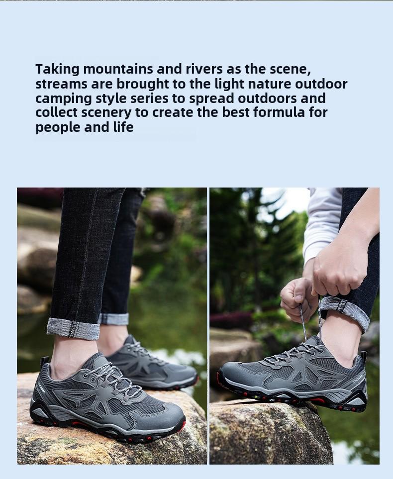 Spring/Summer Outdoor Hiking Shoes: Breathable Mesh for Men and Women