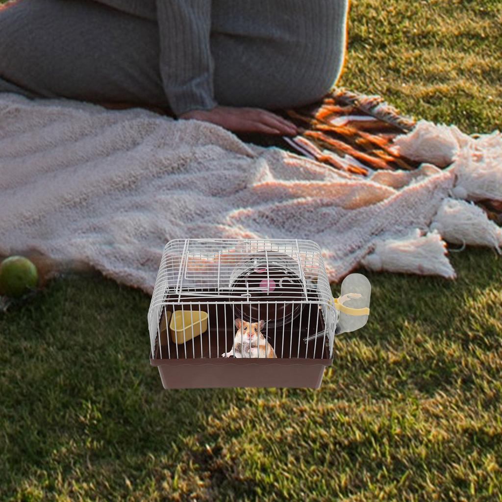 Portable Hamster Travel Carrier Cage Small Animal Carrier ABS Material Spacious Ventilated Travel Container for Hamsters