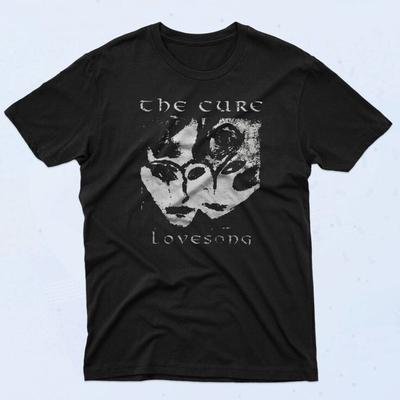 The Cure Lovesong 90er Jahre T-Shirt, Schweres Schwarzes Baumwoll-T-Shirt, Größe S bis 5XL Unisex T-Shirt