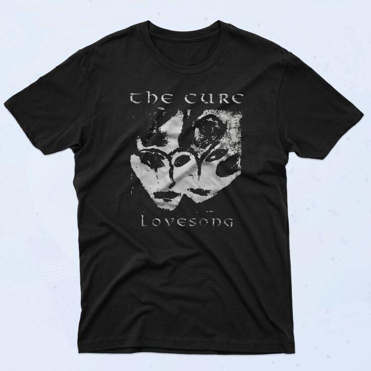 

Футболка The Cure Lovesong 90-х, Тяжелая черная хлопковая футболка, Размеры от S до 5XL, Унисекс футболка XL