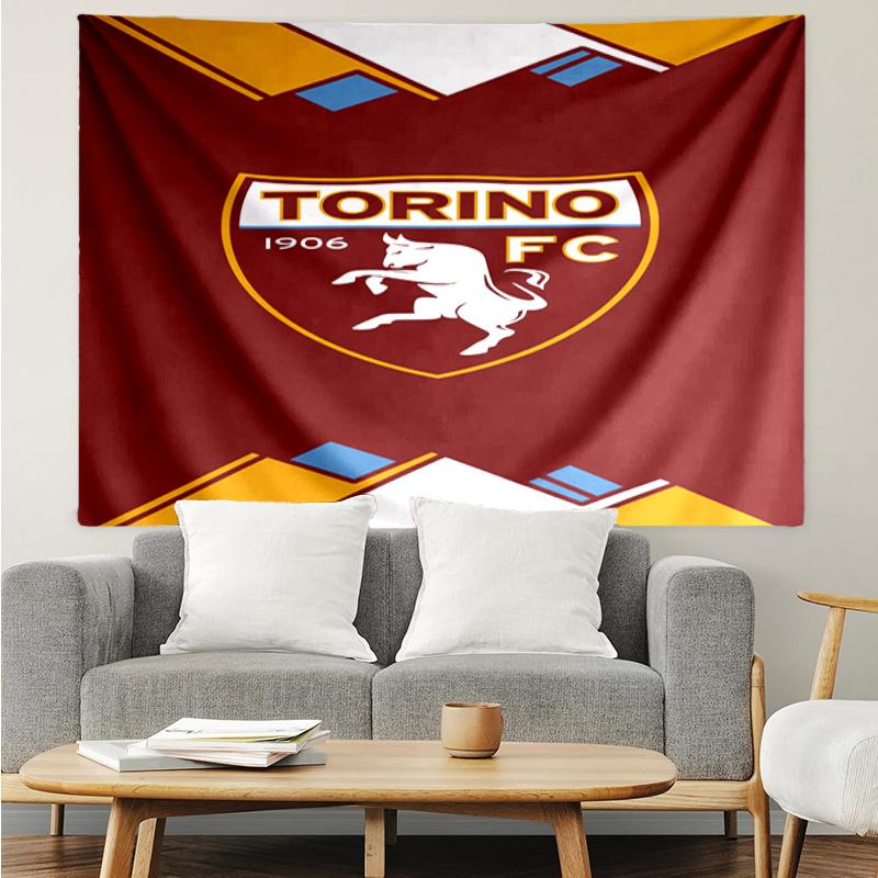 Torino Fc Crest Design Tapestry Accessories Playroom Tapestry, for Bedroom,Livingroom, Dormitory Room Wall Decor Fan Birthday Gifts