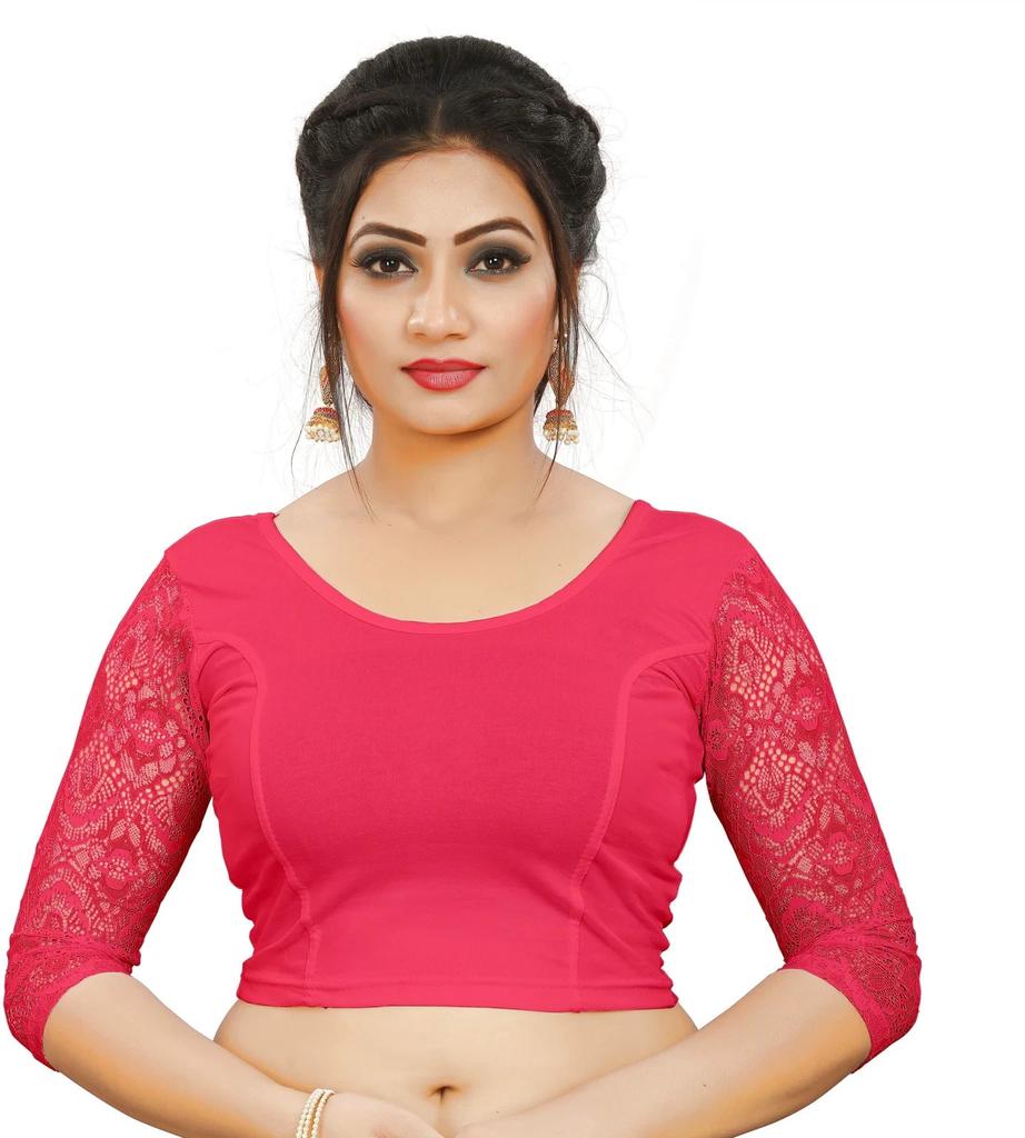Indian Women's Round Neck Choli Bollywood Wedding Party Wear Readymade Blouse