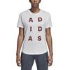 Adidas Performance Sid Vibe Letter Fashion Comfortable Short Sleeve T-Shirt Women Tops White DJ1616
