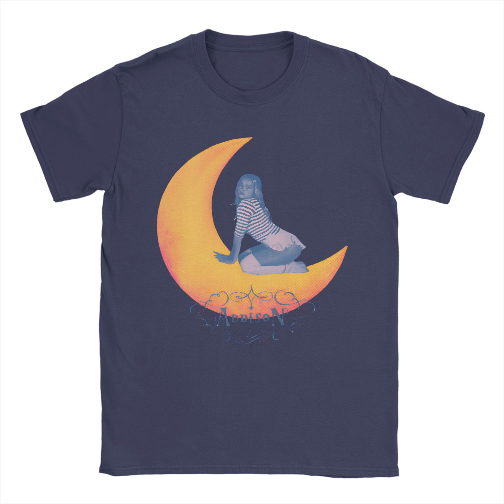 Vintage Addison Rae 2025 New Album T-Shirts for Men Crew Neck Cotton T Shirt Singer Music Short Sleeve Tees Original Tops 4XL