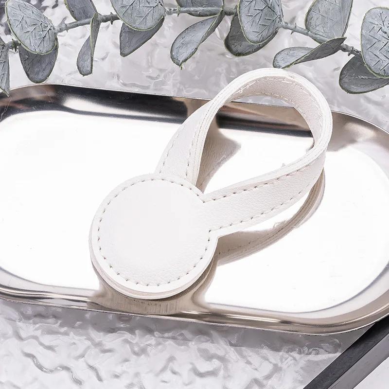 Multi-Purpose Pu Leather Magnetic Hat Clip Strong Magnetic Round Organizer Clip Travel Bag Charms Luggage Accessories