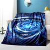 Football Club F.C Pattern Blanket for Home Decoration, Bed, Sofa, Car Travel, Camping, Suitable for All Seasons, Birthday Christmas Gift