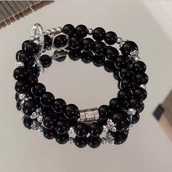 Zen Ancient Wind Bracelet: Chinese Mountain Ghost Coin, Retro Tai Chi Bagua, Simple & Versatile Design