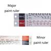 Mixing Tool Standard Car Paint Ruler Suitable for Cars Paint Ruler Ruler Paint Tool Black/R-ed Rulers Drop shipping