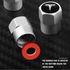 4Pcs Car Wheel Tire Valve Caps Air Stem For Tesla Model S Model X Y 3 Roadster SpaceX Tyre Plug Auto Tools Accessory