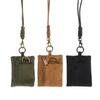Mini Casual Hanging Neck Mini Coin Purse Card Holder Zipper Pouch Men And Women Key Small Bag Headphone Case With Lanyard