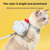 Cat Leash, Anti-escape Cartoon Embroidered Backpack, Chest and Shoulder Strap, Adjustable Cat Leash for Pets