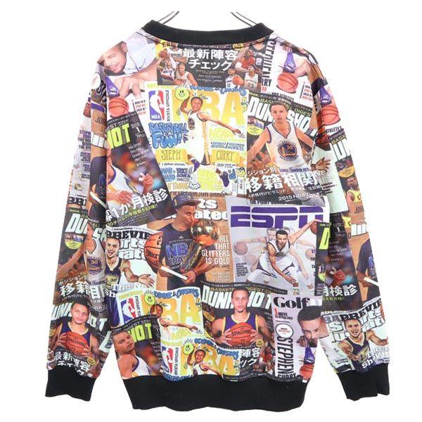 SURRY NBA design print Long sleeve sweat trainer XXL Men's Used