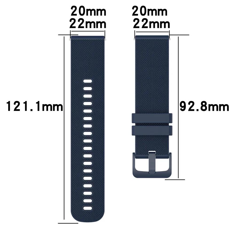 Silicone Replace Strap for Samsung Galaxy Watch 7/6/5/4 44mm 40mm 6 4Classic Gear S3 Band 20mm 22mm Bracelet for Huawei GT3 4Pro