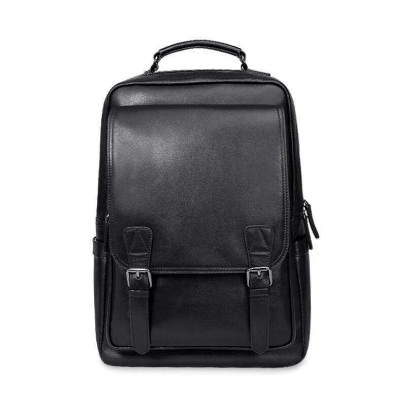 

SCHWARZETIENNE 6326 Men s Casual Leather Laptop Backpack One Size