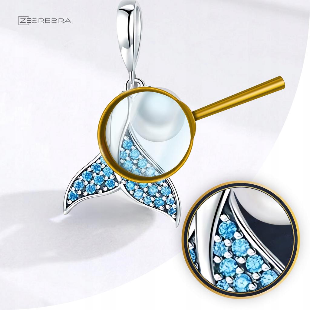 Charms Mermaid Tail 925 Pendant Bead Ocean Sea Beads Gift