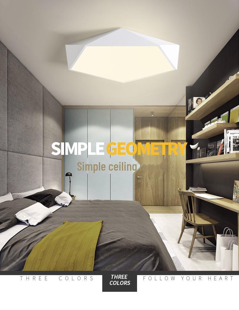 Nordic Modern Bedroom Ceiling Lamp - Ideal for Children's Room or Study