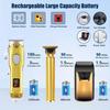 Professional Hair Clipper and Trimmer Set Men Electric Razor Shavers Beard Trimmer Rechargeable Barber Clippers Haircut Kit