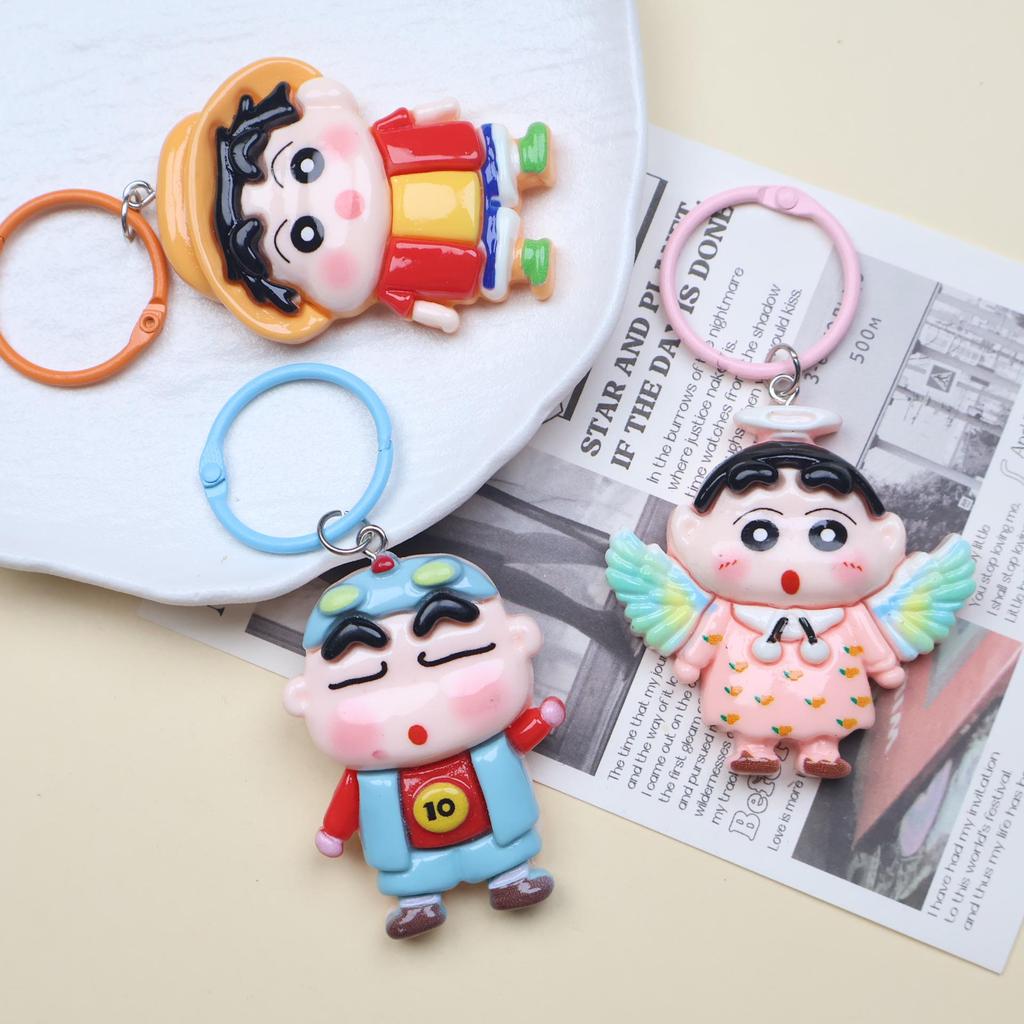 Crayon Shin-chan Cute Cartoon Keychain Pendant for Bags & Backpacks - Perfect Couple Gift