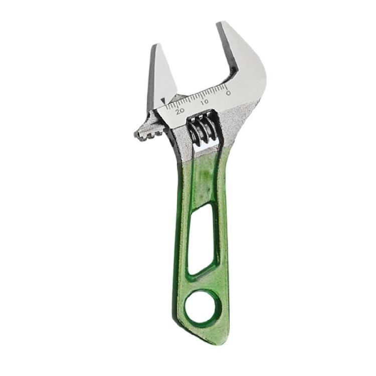 

Multipurpose Adjustable Spanner Wide Jaw Opening Ergonomic Short Handle Carbon Steel For Various Repair Pipe Maintenance