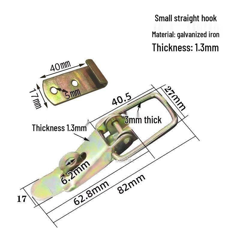 Industrial Heavy-Duty Plated Latch for Truck Bed Toolbox, Hardware, and Wood Box