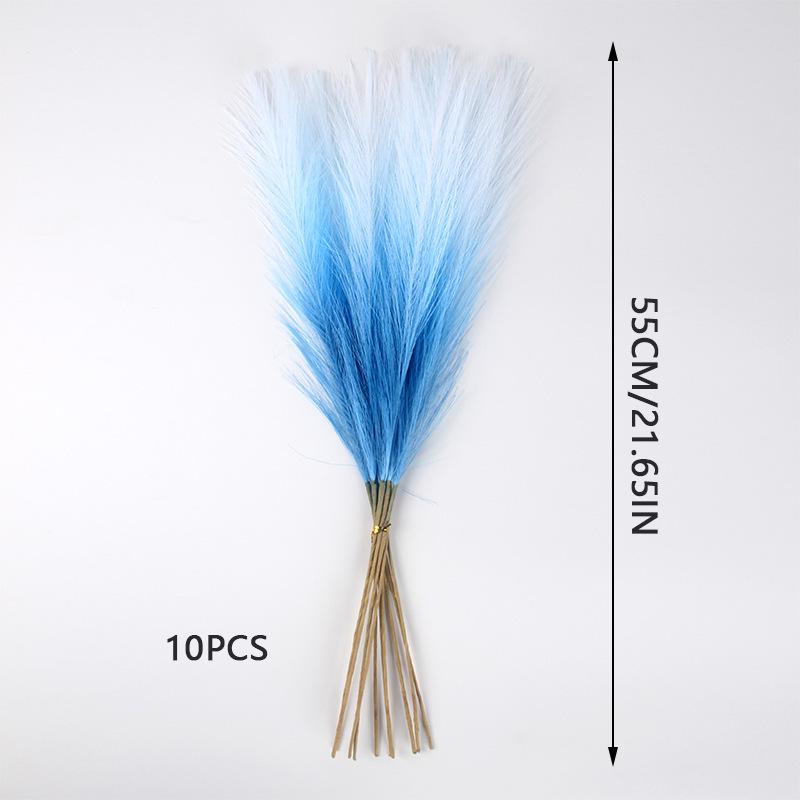 Artificial Pampas Grass & Cattails: Eternal Flower Wedding & Home Décor (55cm)