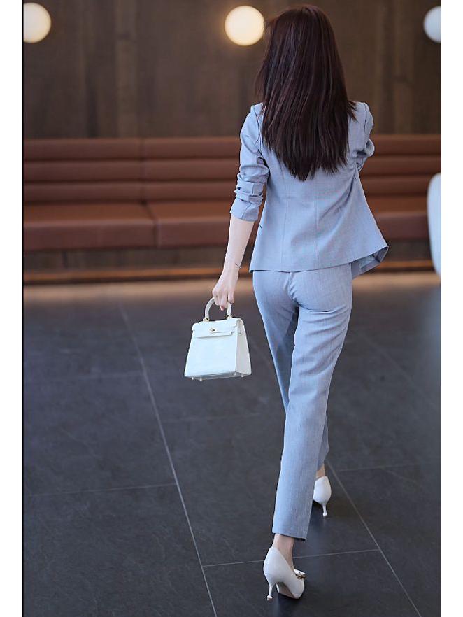 2025 Spring/Autumn Casual Slimming Professional Two-Piece Blazer Suit