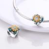 Thanksgiving Day Charms Beads Copper Love Family Flower Charm Dangle Accessories Bracelets Necklace Jewelry Marking