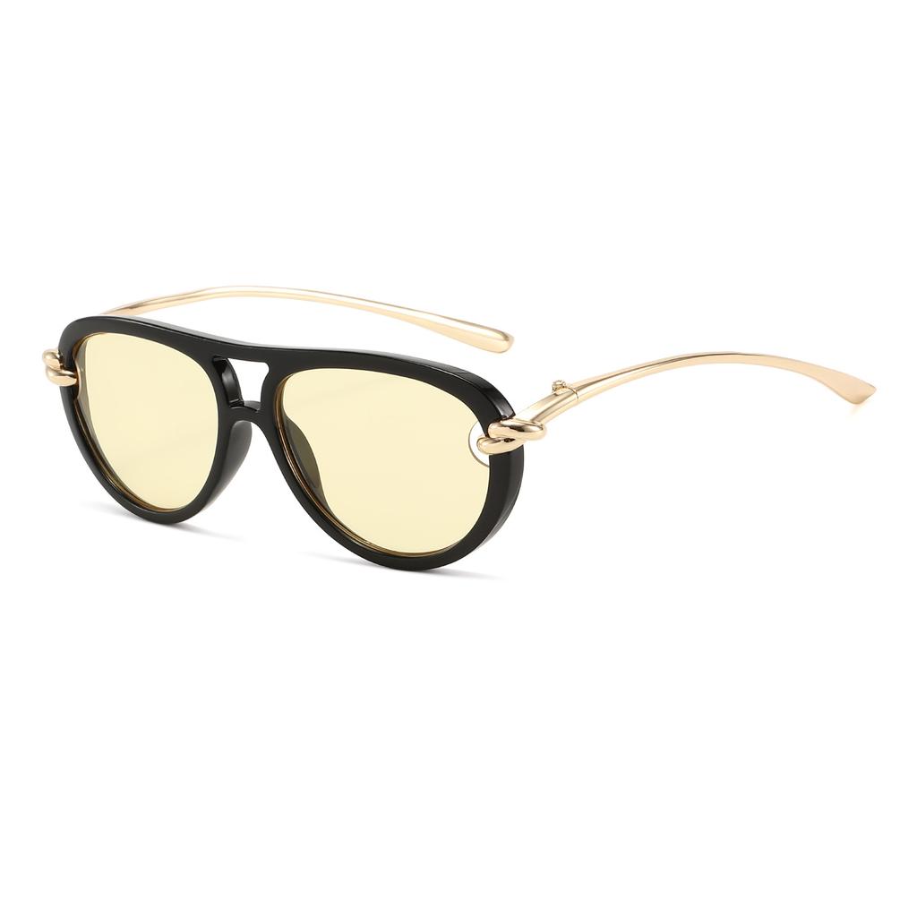 New fashion knot double beam sunscreen sunglasses European and American ins sunglasses personalized sunglasses S