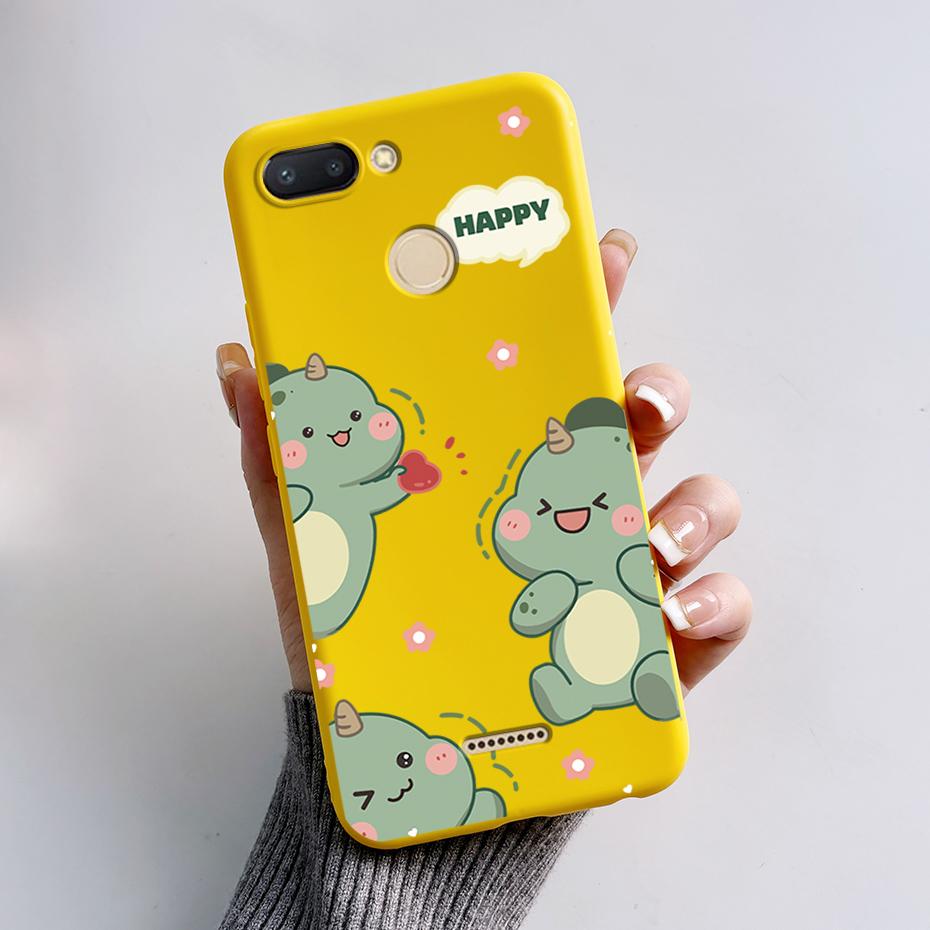 For Xiaomi Redmi 6 Case Redmi 6A Cute Cartoon Frog Back Cover Silicone Soft Phone Case For Xiaomi Redmi 6 6A Redmi6 Coque Bumper