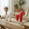 Wooden Horse Statue Sculptures Decorative Animal Figurines Tabletop Ornament for Office Home Decorations Birthday Gift
