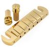 Musiclily Ultra 10.4mm Brass Wraparound Bridge with Stop Tailpiece, Preset, USA, for Electric Guitars, Gold