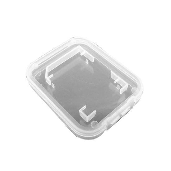 10 ks Ľahký priehľadný úložný box na štandardné SD karty SDHC
