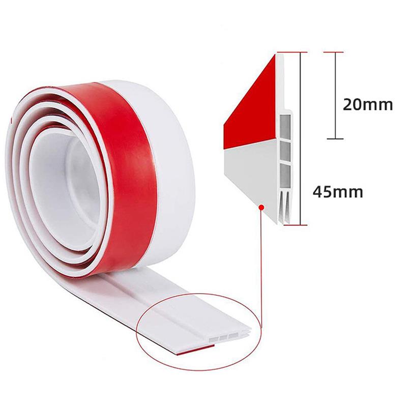 100cm Silikon Tür Zugluftstopper Türboden Dichtungsstreifen Klebeband Dichtungswetterleiste Wasserdicht Winddicht Schallschutzband